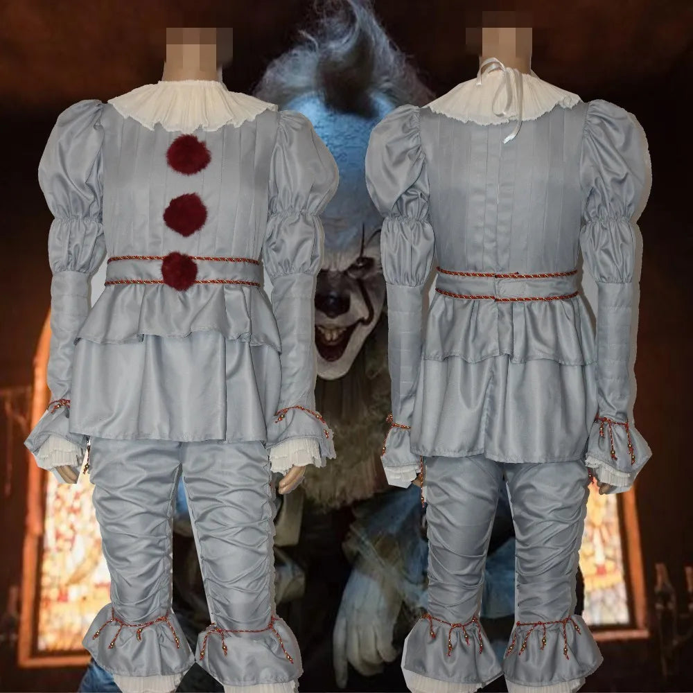 Déguisement Clown Vintage Gris stylé