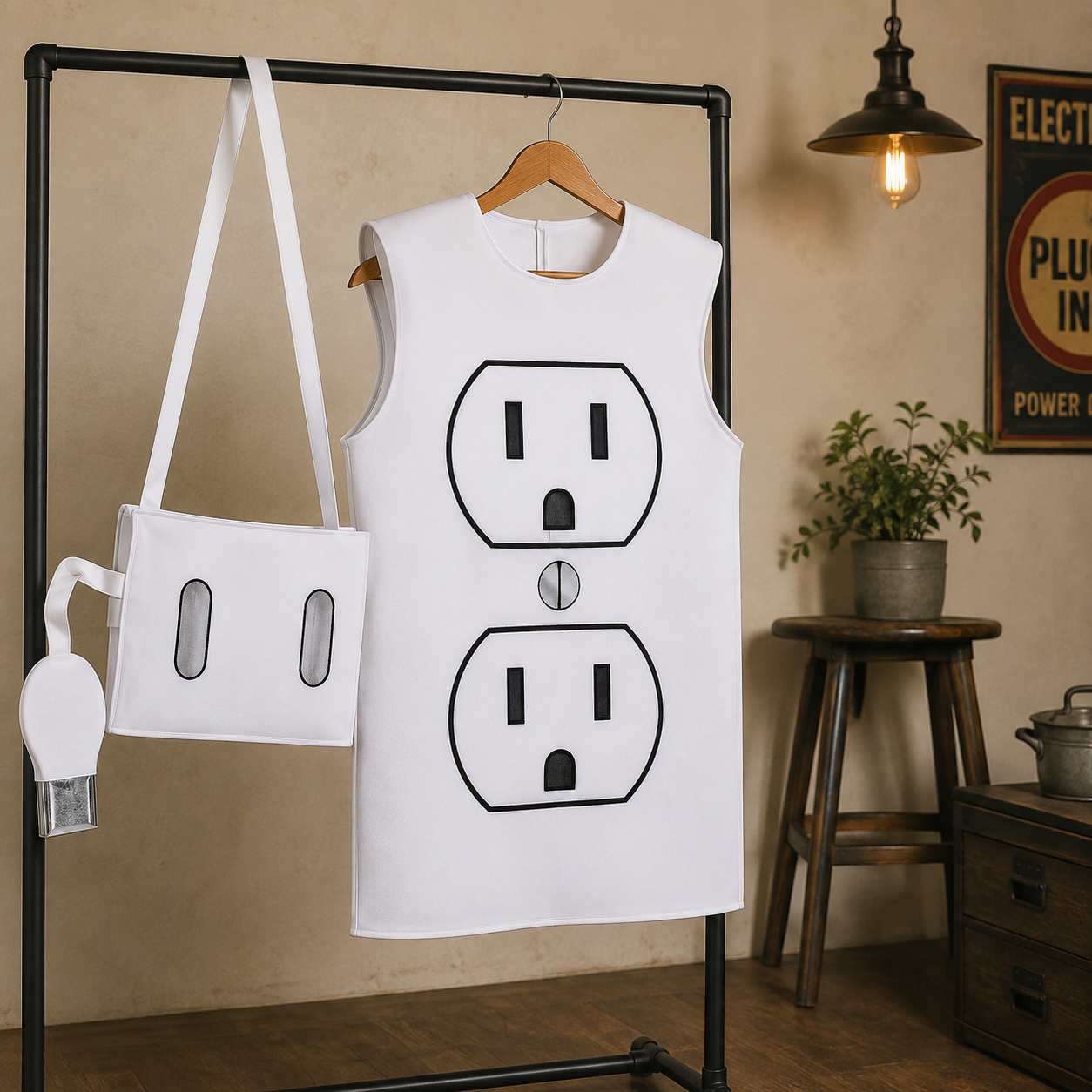 Déguisement Couple Prise Electrique Cute