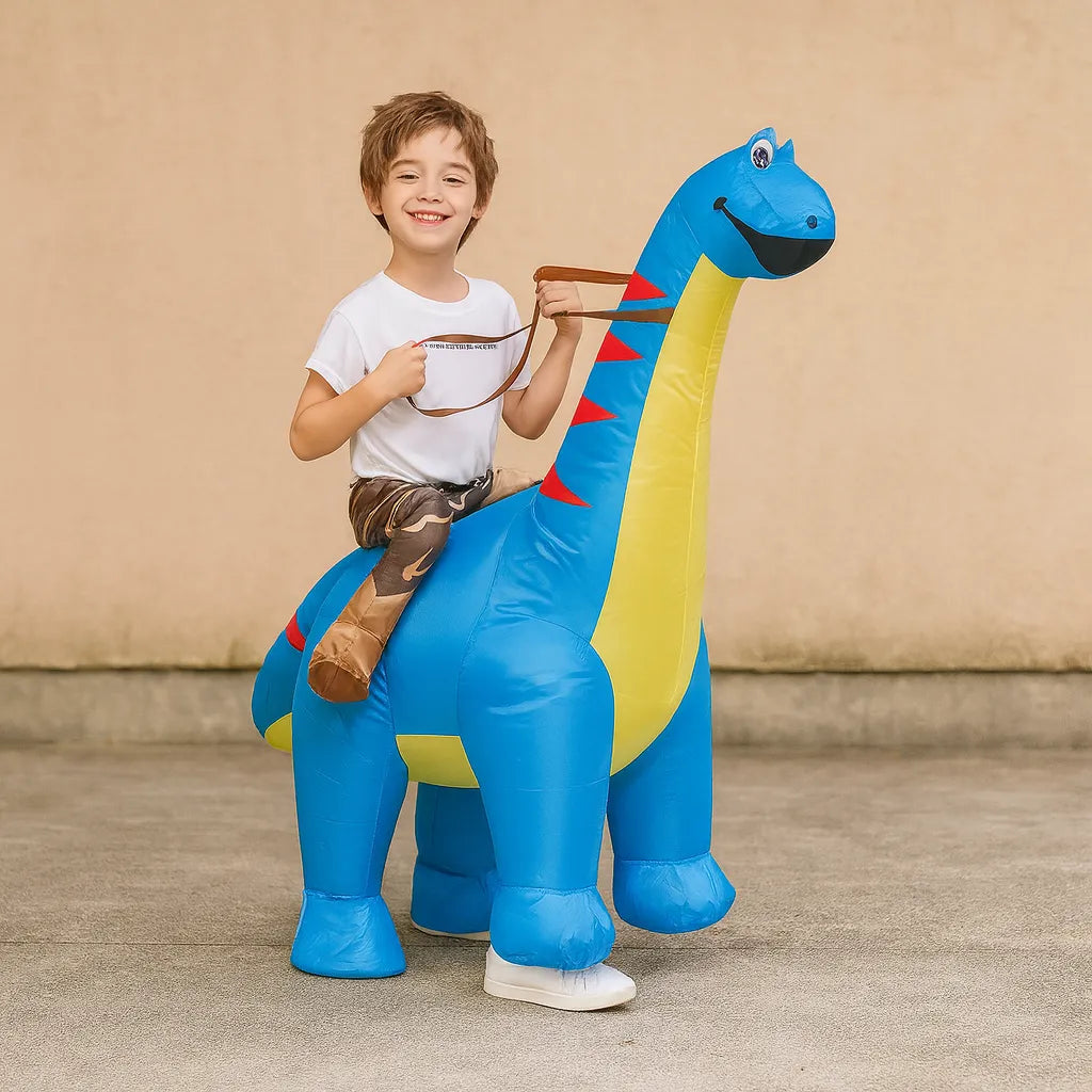Déguisement Dinosaure Gonflable Enfant Bleu