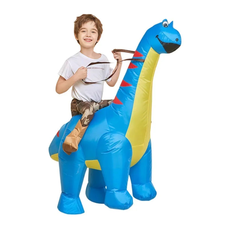 Déguisement Dinosaure Gonflable Enfant Bleu Unique