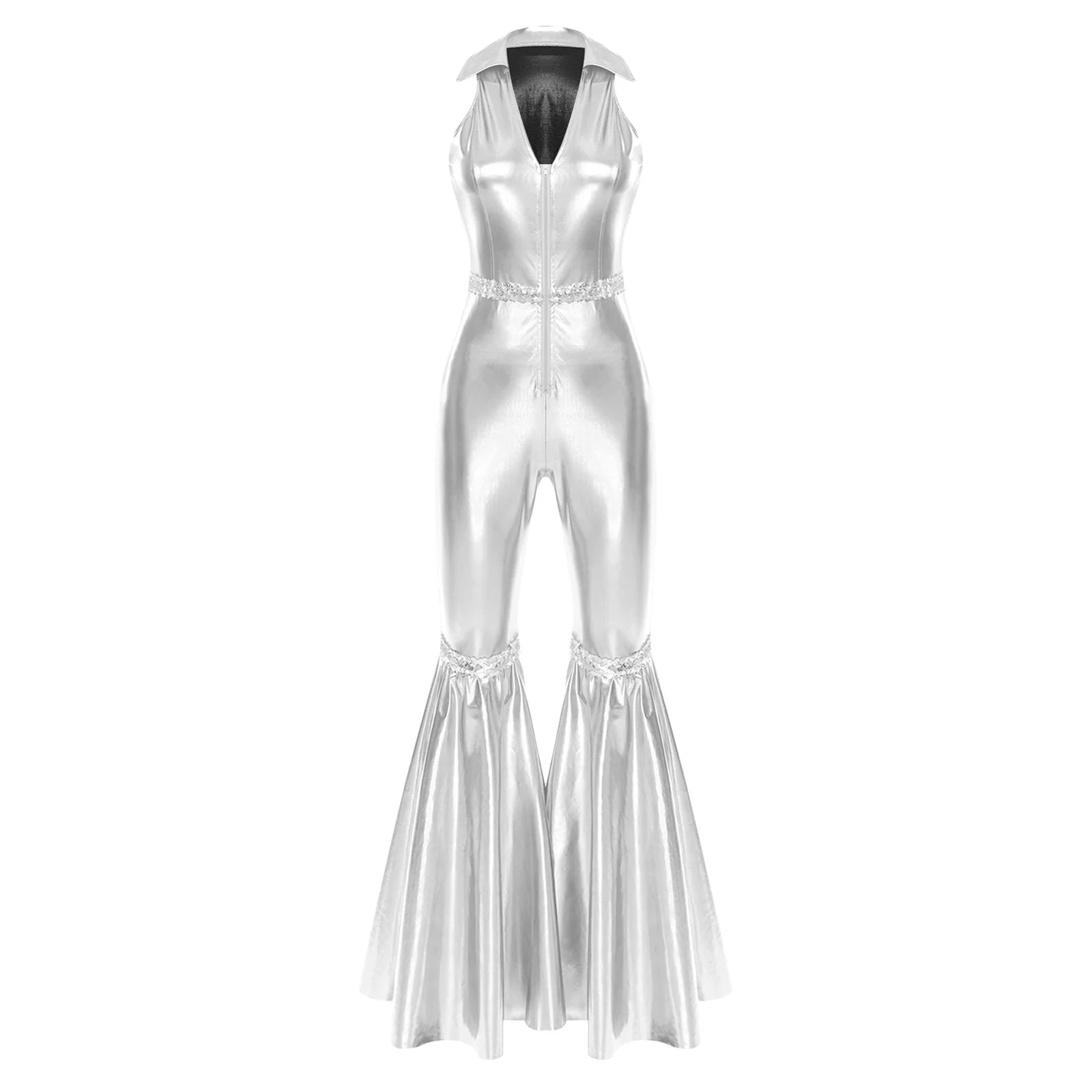 Déguisement Disco Argent Chic