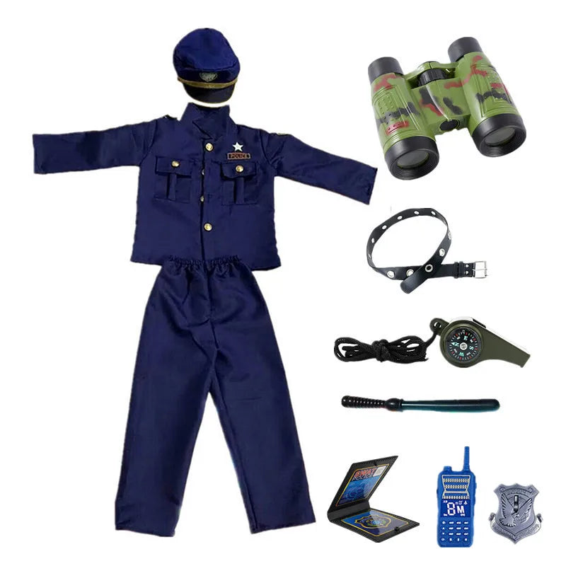 Déguisement Enfant Policier Bleu avec accessoire