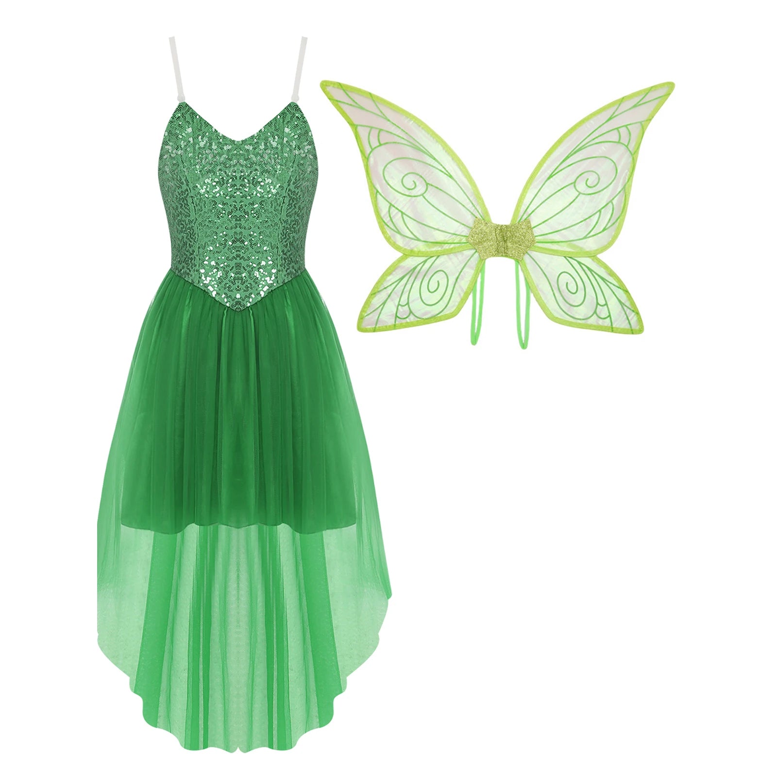 Déguisement Fée Vert Beau
