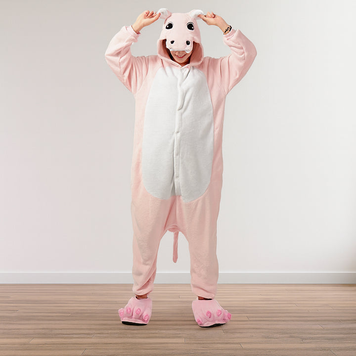 Déguisement Hippopotame Rose Adulte