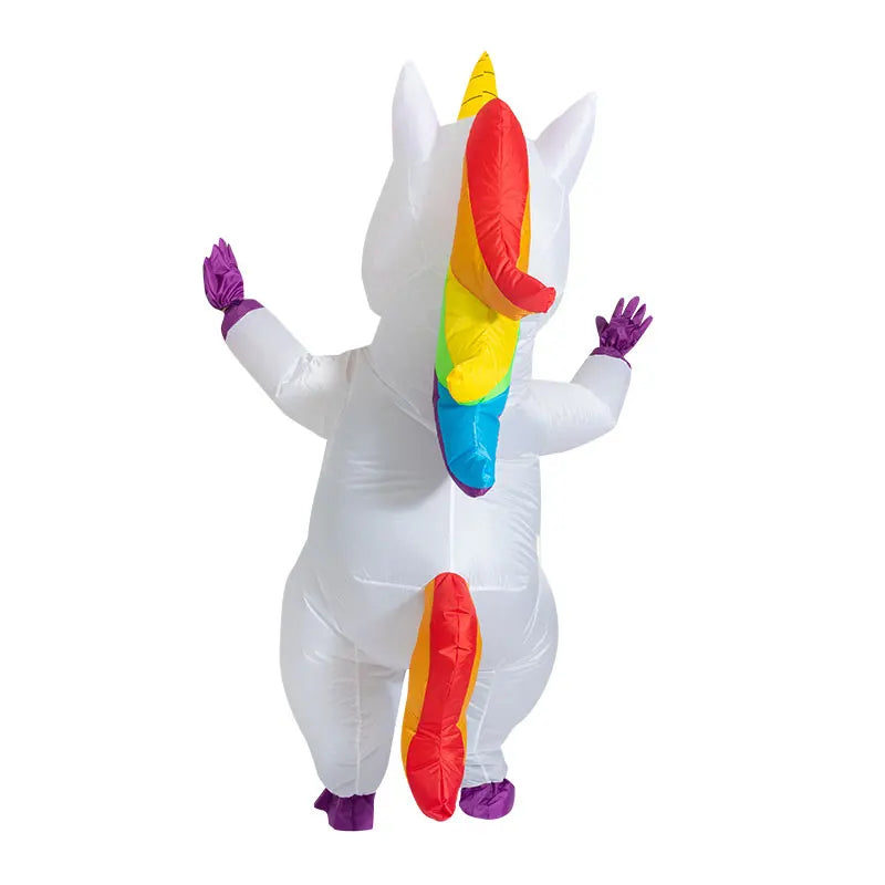 Déguisement Licorne Gonflable Blanc Multicolore