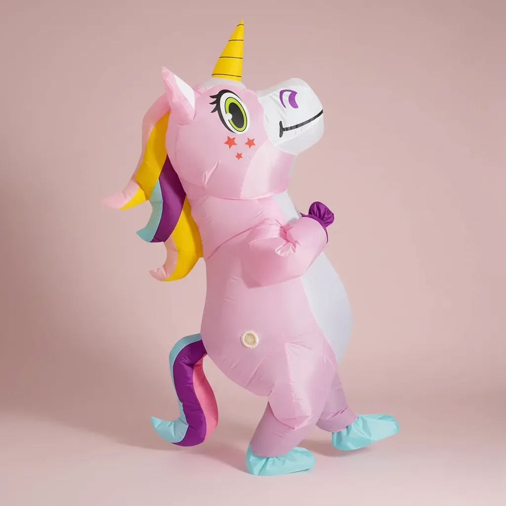Déguisement Licorne Gonflable Rose