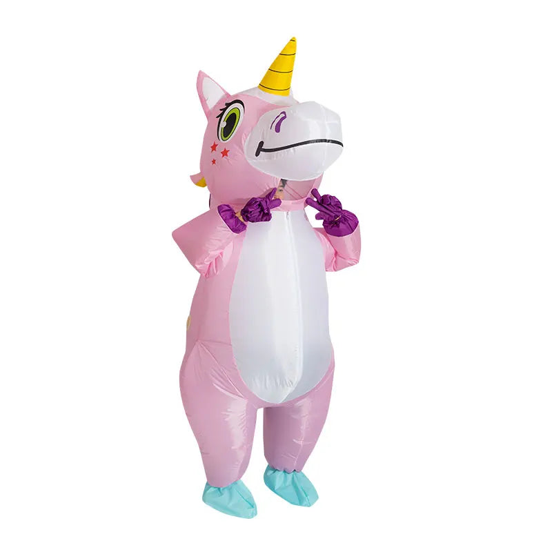 Déguisement Licorne Gonflable Rose Cool
