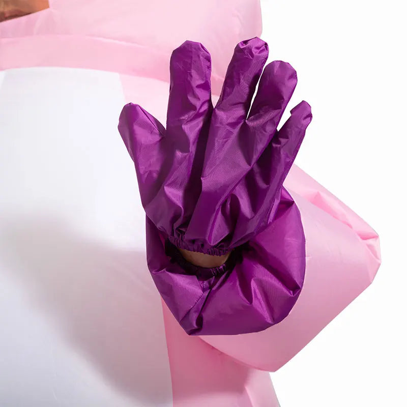 Déguisement Licorne Gonflable Rose Main