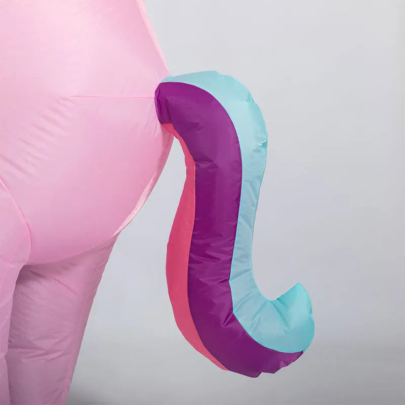 Déguisement Licorne Gonflable Rose Queue