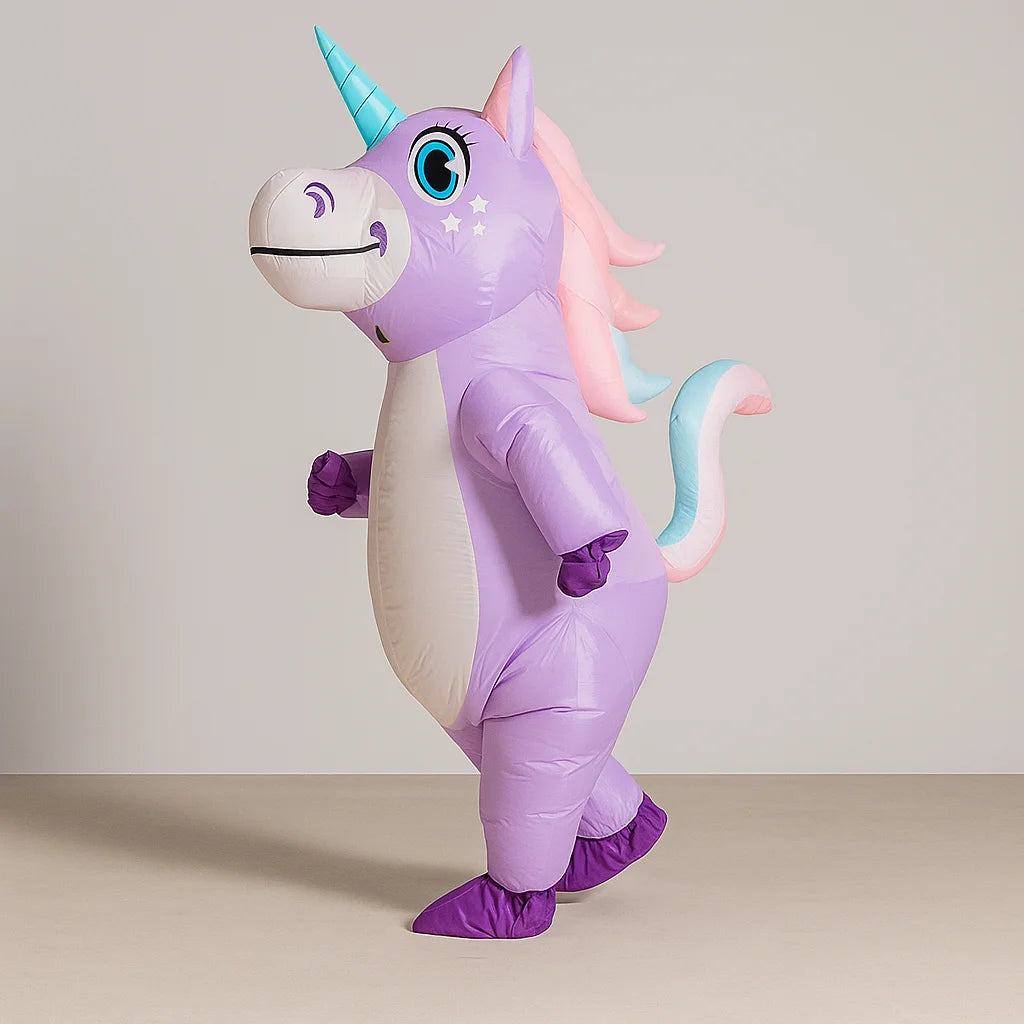 Déguisement Licorne Gonflable Violet
