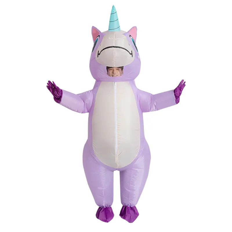 Déguisement Licorne Gonflable Violet stylé