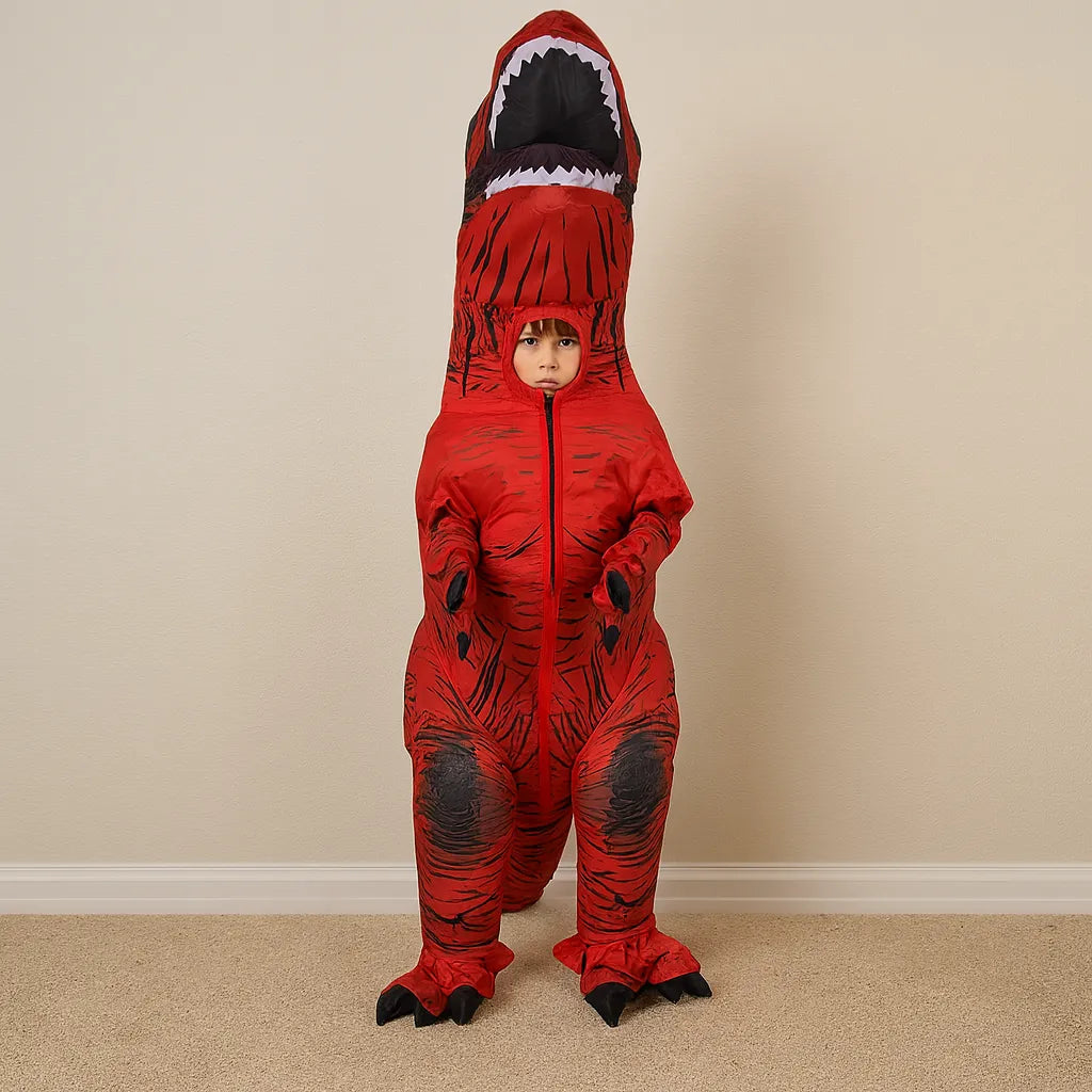 Déguisement Mascotte T-Rex Rouge