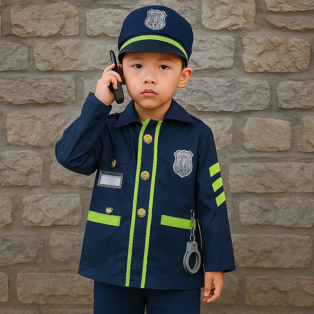 Déguisement Officier De Police Bleu