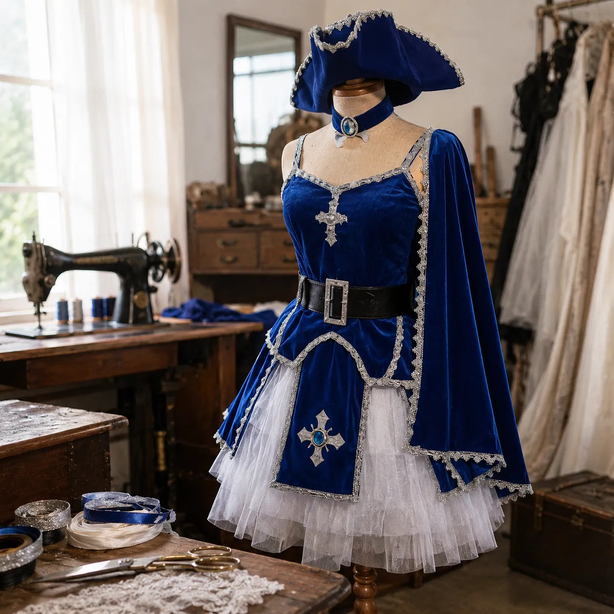 Déguisement Pirate Bleu Femme Cool