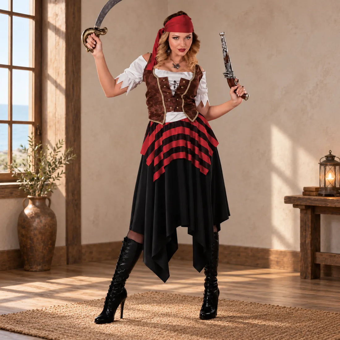 Déguisement Pirate Femme Adulte Pratique