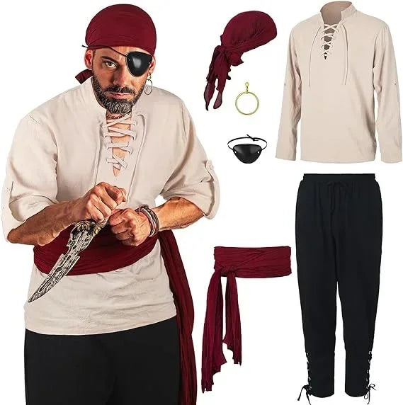 Déguisement Pirate Homme Accessoirisé Complet