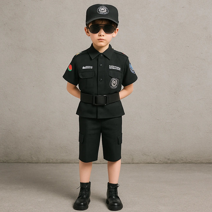 Déguisement Policier Avec Accessoires noir