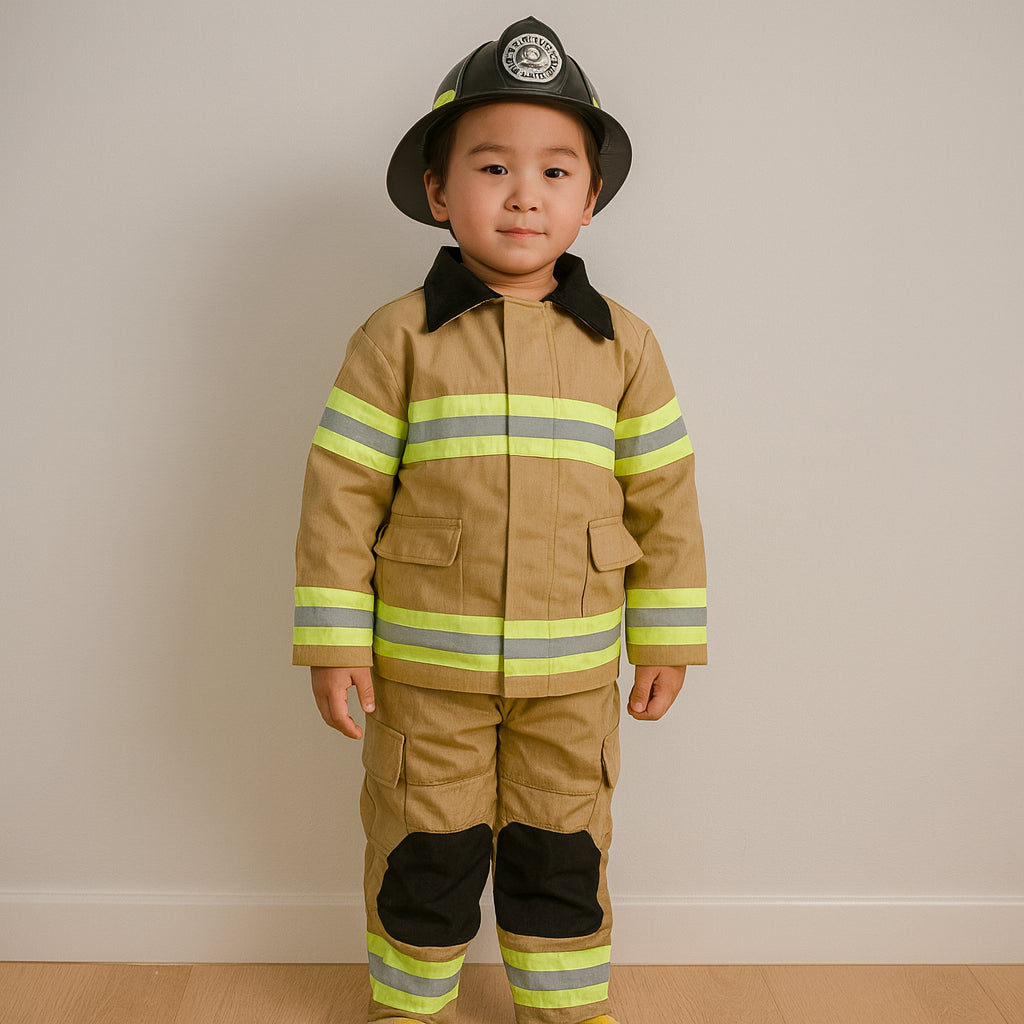 Déguisement Pompier Beige Enfant