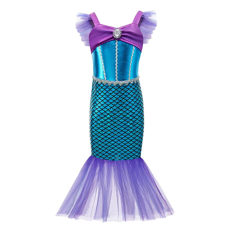 Déguisement Sirène Bleu Métallisé Stylé