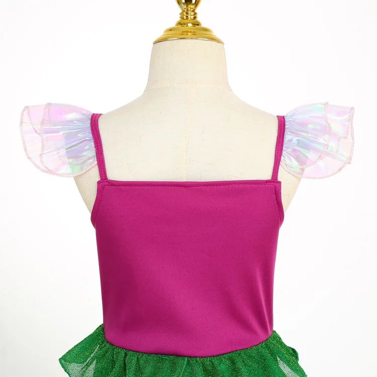 Déguisement Sirène Vert et Violet Design Couture