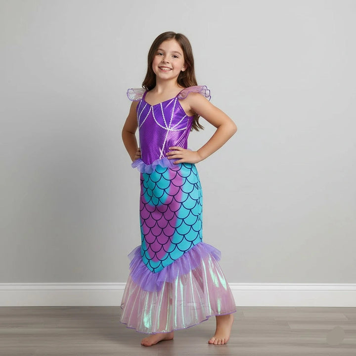 Déguisement Sirène Violet Métallisé