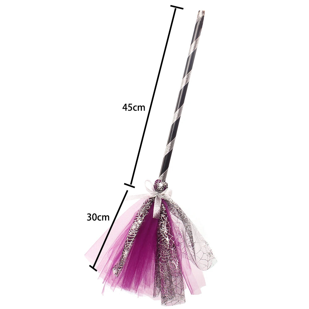 Déguisement Sorcière Tutu Violet balai