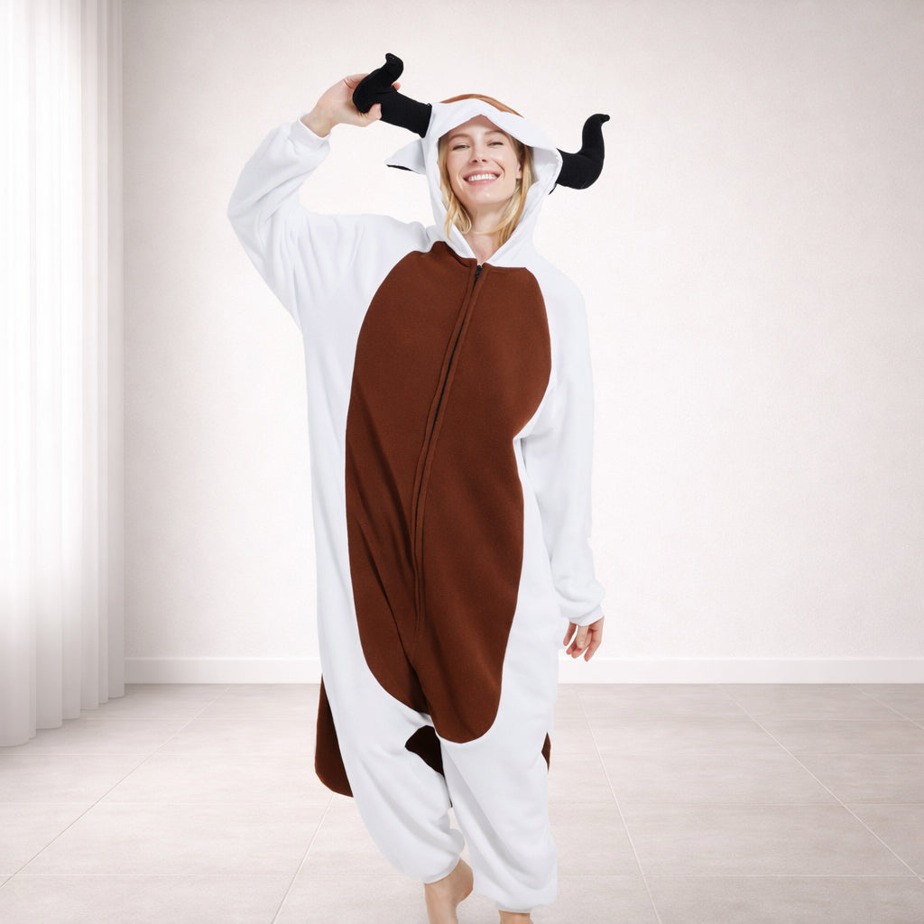 Déguisement Taureau Adulte Blanc et Marron