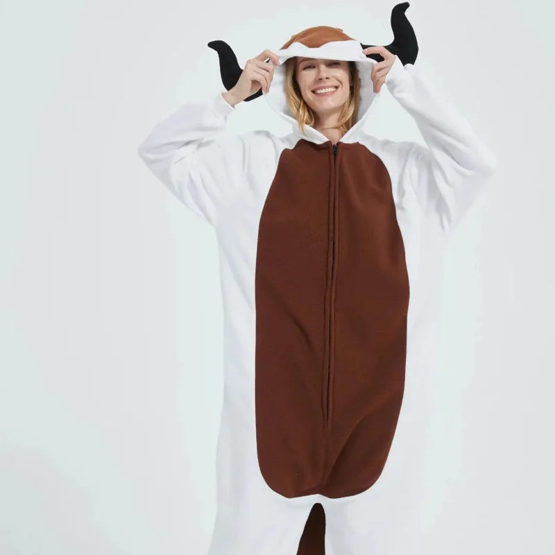 Déguisement Taureau Adulte Blanc et Marron