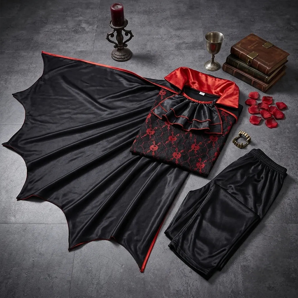 Déguisement Vampire à Cape Chauve-souris Minimaliste