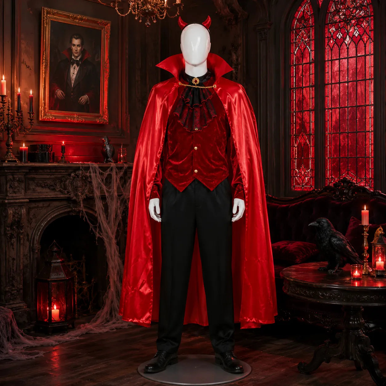 Déguisement Vampire Rouge Homme chic