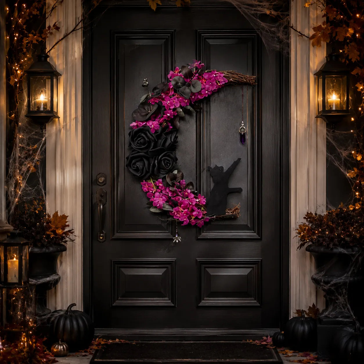 Demi-Couronne Chat Halloween Design chic