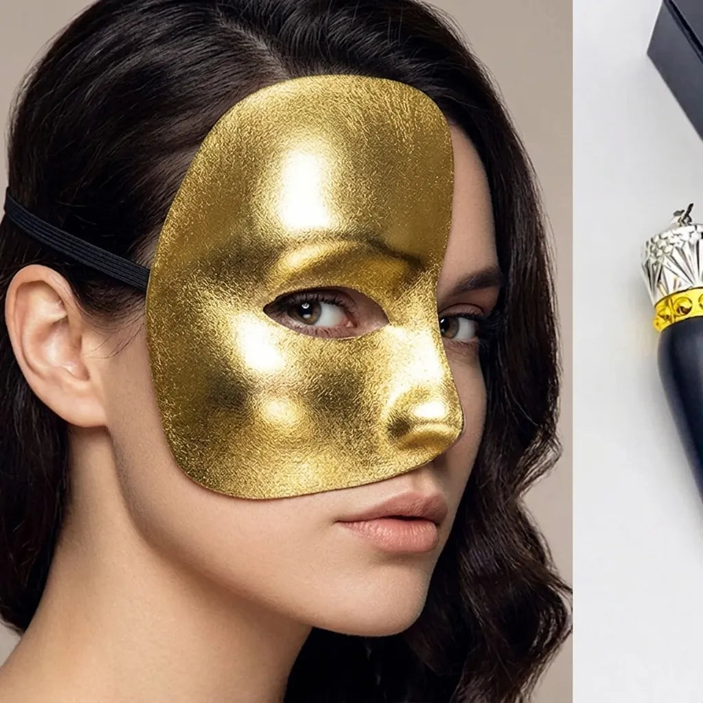 Demi-Masque Halloween Doré Original