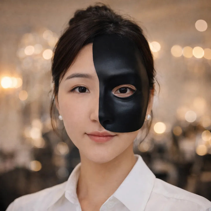 Demi-Masque Halloween Noir