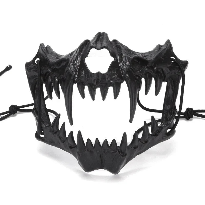 Demi-Masque Noir Terrifiant Durable