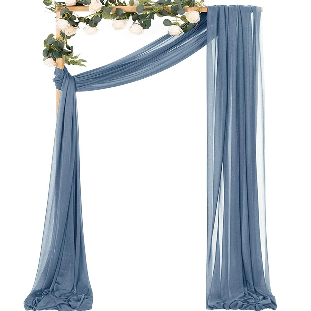 Drapé Arche Mariage Bleu Chic