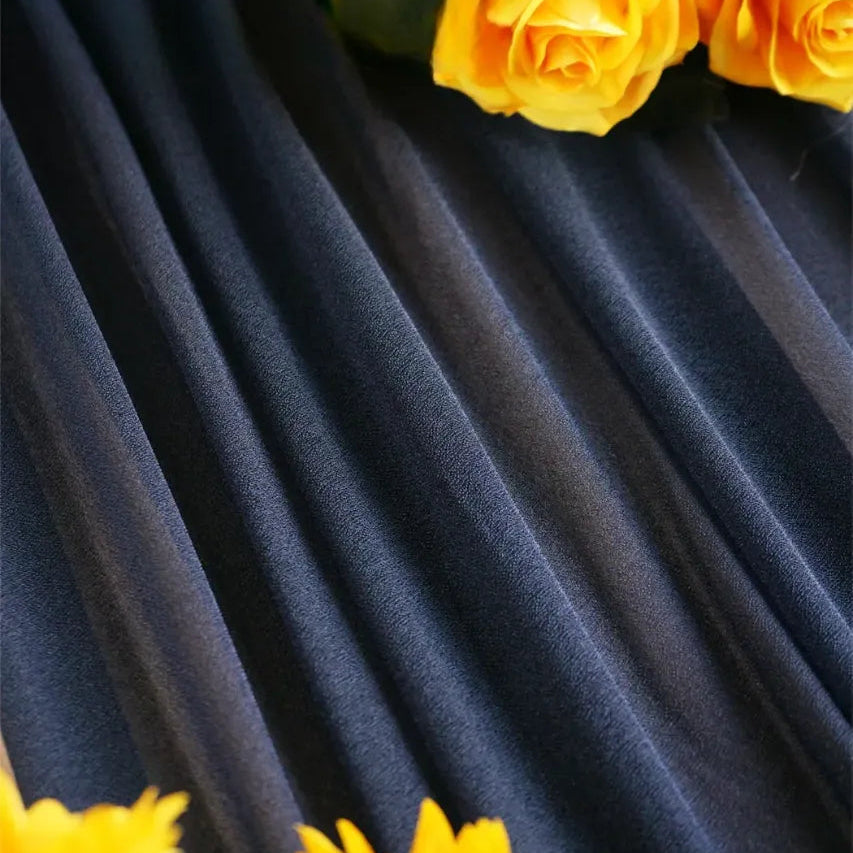 Drapé Arche Mariage Bleu Nuit Chic