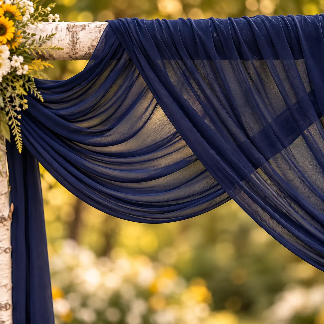 Drapé Arche Mariage Bleu Nuit élégant