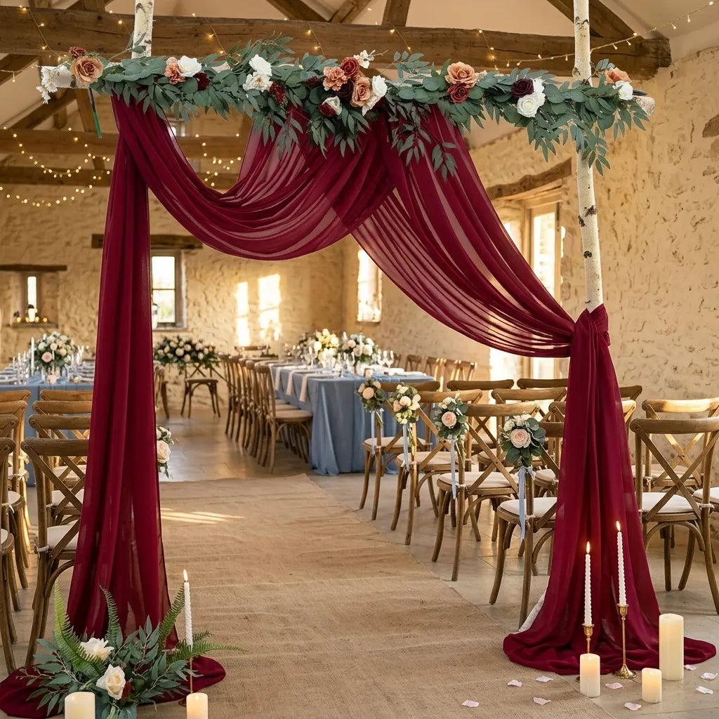 Drapé Arche Mariage Bordeaux Fluide