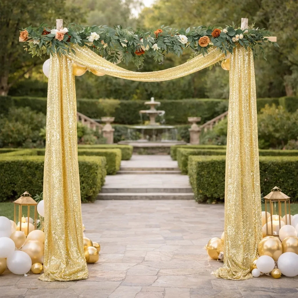 Drapé Arche Mariage Doré
