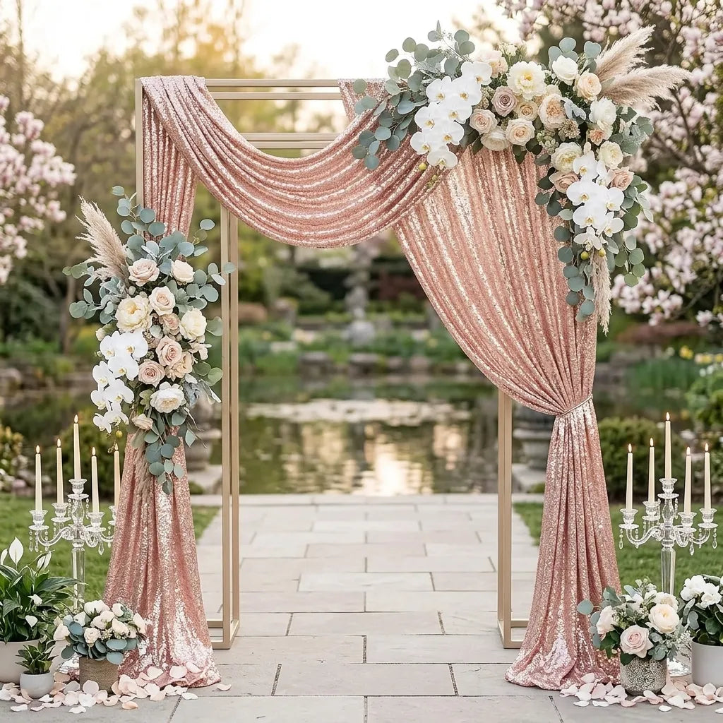 Drapé Arche Mariage Etincelant Léger