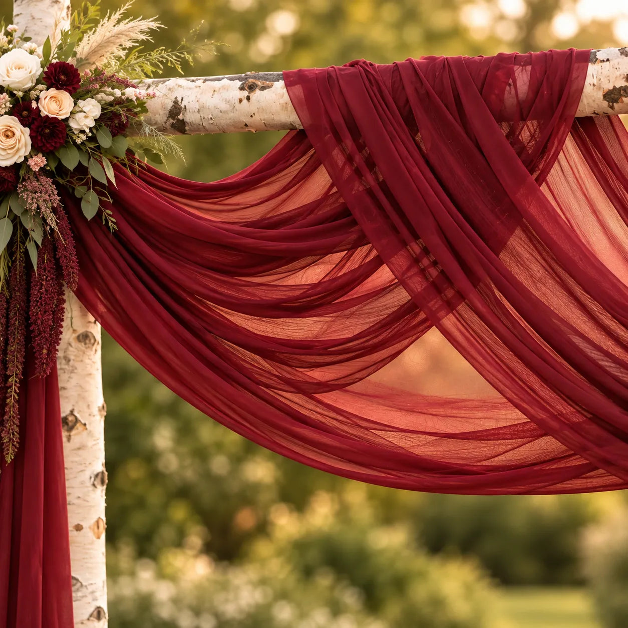 Drapé Arche Mariage Fluide élégant