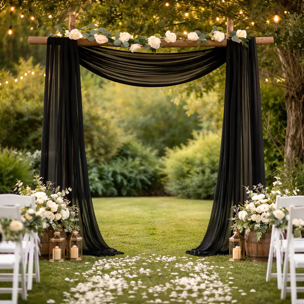 Drapé Arche Mariage Noir