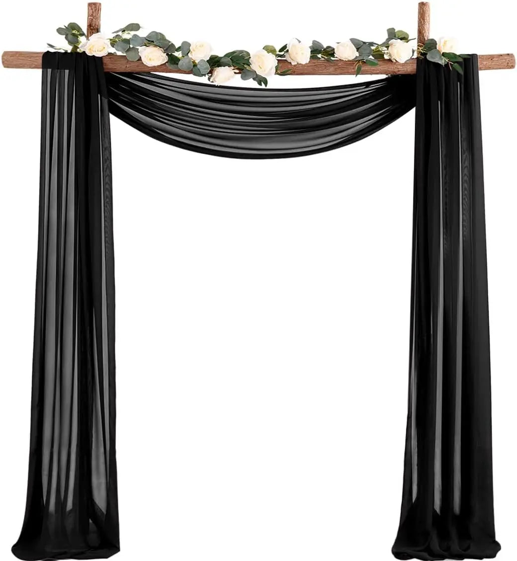 Drapé Arche Mariage Noir Chic