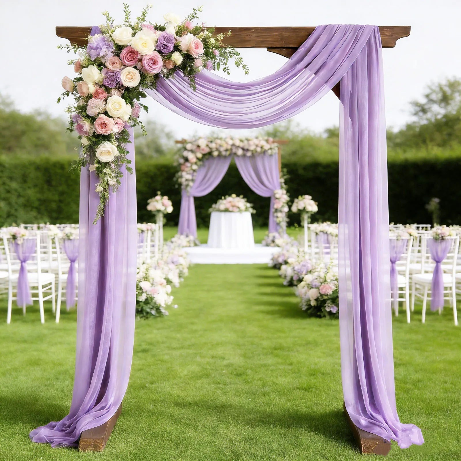 Drapé Arche Mariage Violet chic