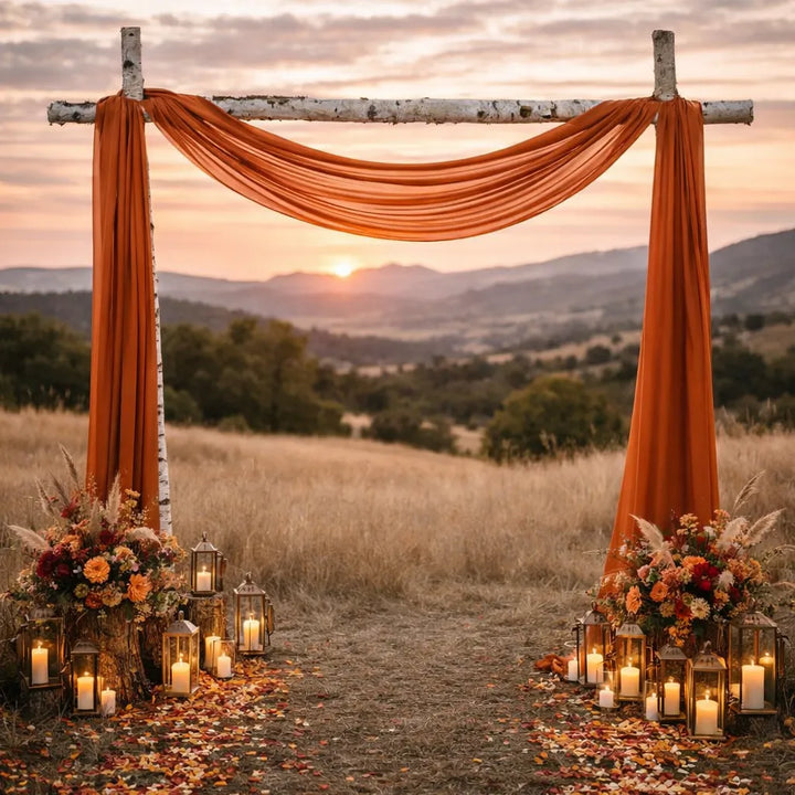 Drapé pour Arche Mariage Champêtre