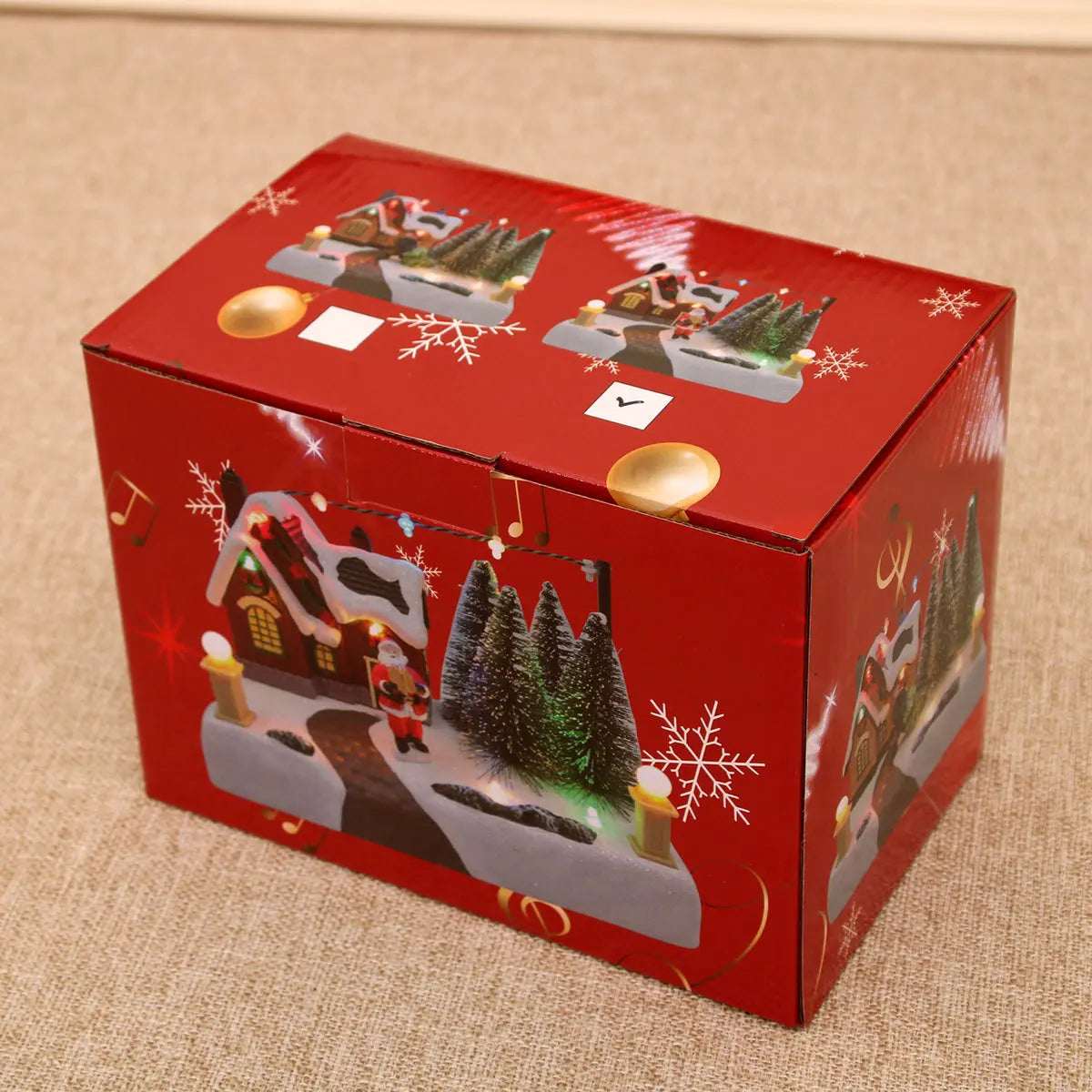 Emballage Maison Déco Musicale Village de Noël