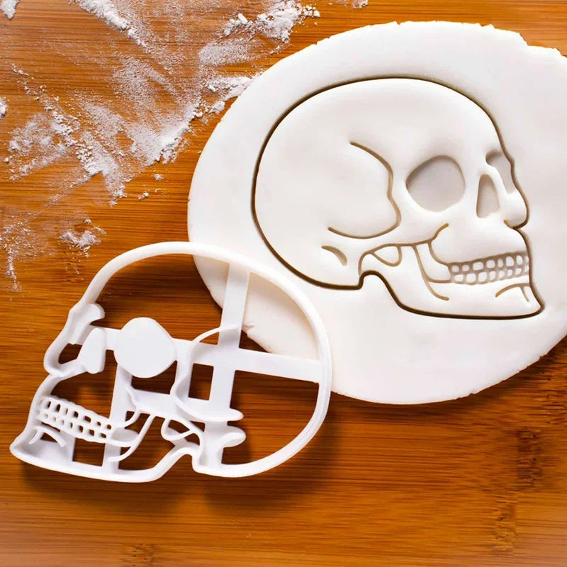 Emporte-Pièce Crâne Halloween en Plastique