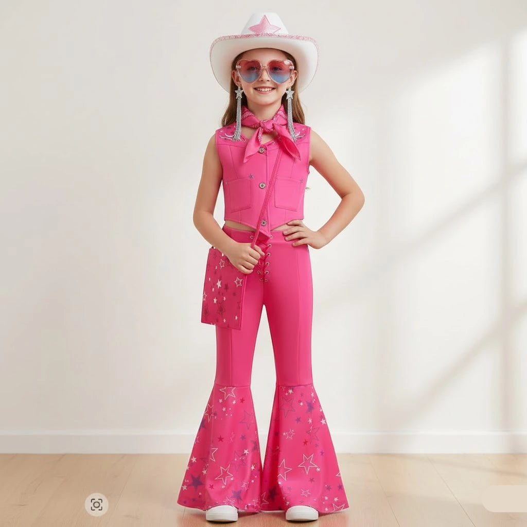 Ensemble Déguisement Cowgirl Complet Fille  de qualité