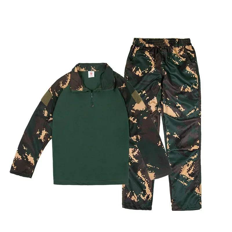 Ensemble Militaire Enfant Vert Confortable 