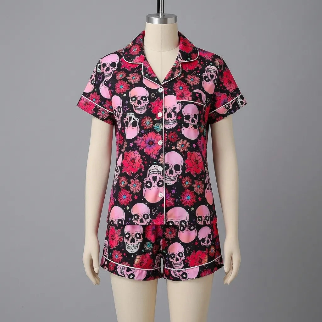 Ensemble Pyjama Confortable Halloween Femme Minimaliste